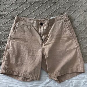 Billy Reid Khaki Flat Front Shorts Size 33